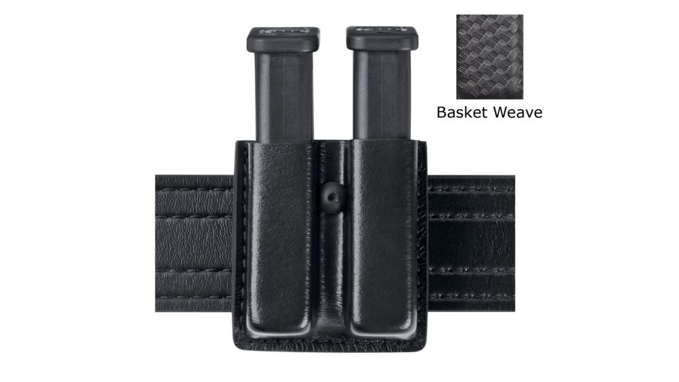 Safariland Model 79 Slimline Open Top Double Magazine Pouch, Basket Weave, Black, Glock 17, 19, 22, 23, 31, 25, 32, 34 and 35, 79-83-4