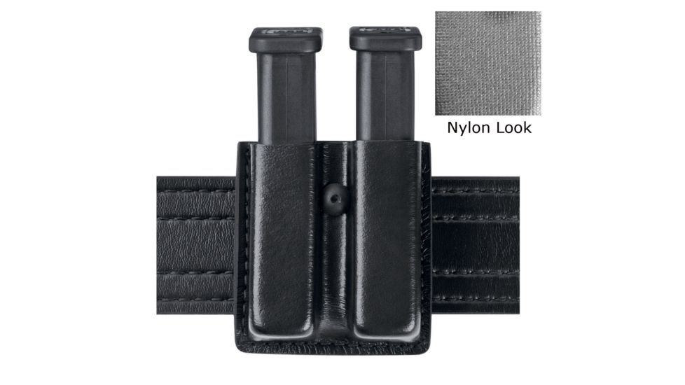 Safariland Model 79 Slimline Open Top Double Magazine Pouch, Nylon Look, Black, Glock 17, 19, 22, 23, 31, 25, 32, 34 and 35, 79-83-22