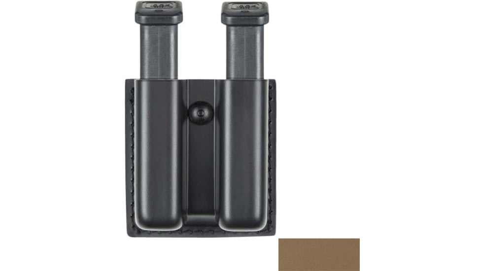 Safariland Model 79 Slimline Open Top Double Magazine Pouches, Glock 20 10mm 4.6in/Glock 21 .45 Cal., FDE Brown, STX Tactical, MOLLE, 79-383-553-MSA