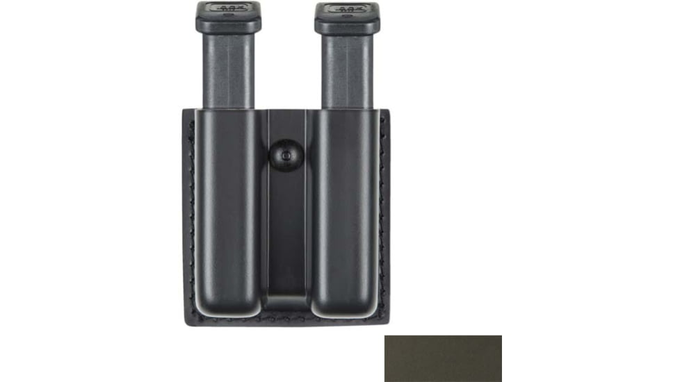 Safariland Model 79 Slimline Open Top Double Magazine Pouches, Glock 20 10mm 4.6in/Glock 21 .45 Cal., OD Green, STX Tactical, MOLLE, 79-383-563-MSA
