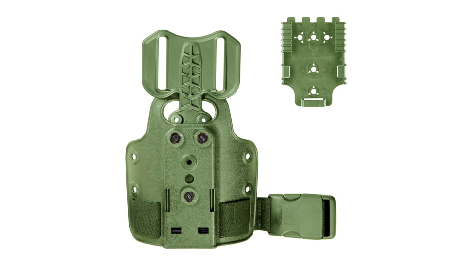 Safariland Model 6004 Single Strap Leg Shroud Holster, OD Green, 6004-26-56