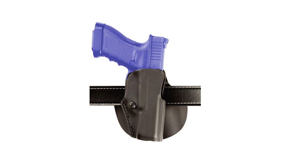 Safariland Paddle Holster for Pistols, Right Hand, STX Plain Black 1.5in. Belt Slots w/Cut Outs for 1.75in., 2in. and 2.25in. Belt Slops with 1in. Drop 5188-5340-411-DM