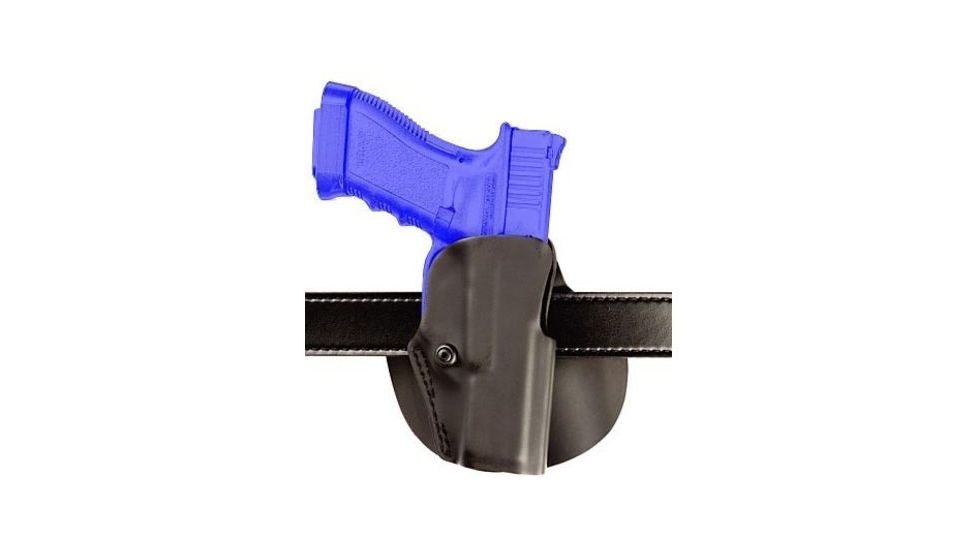 Safariland 5188 Open Top Paddle &amp; Belt Slide , Kimber w/Light Rail w/X 200, Plain Black, Right Hand, 5188-5340-411