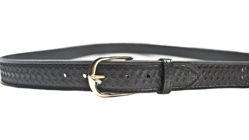 Safariland Plainclothes Belt, Leather, 1.50, Basket Black, Size - 60 in. L830-60-4