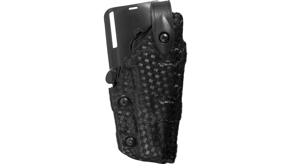 Safariland 6075 Raptor Level III UBL Holster w/Sentry - Basket Black, Right Hand - Glock 17/22/19/23