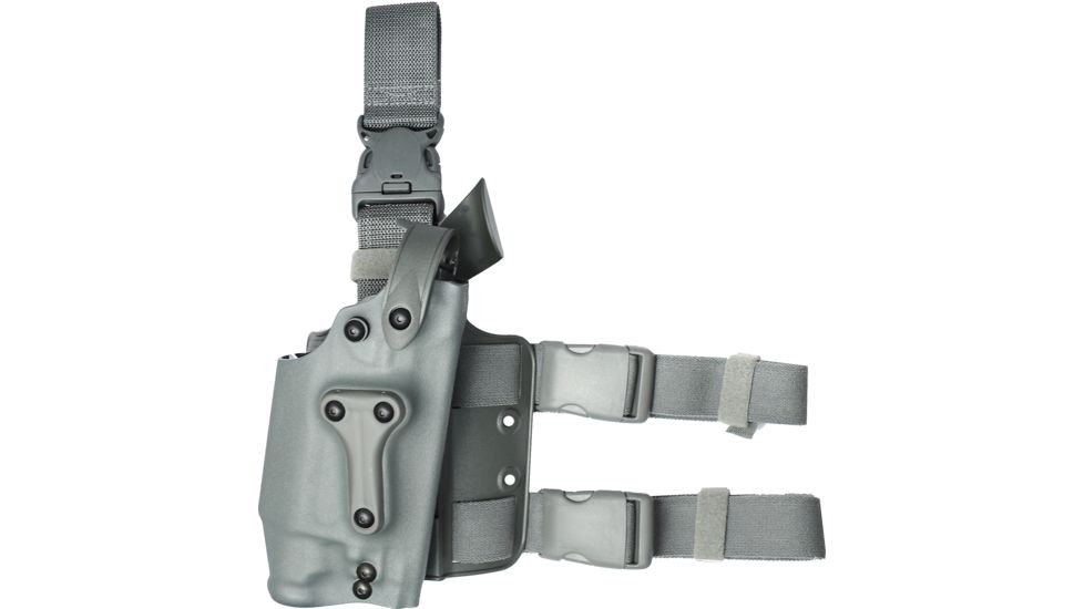 Safariland 6035 SLS Military Thigh Holster - STX Foliage Green, Right Hand - Beretta 92F w/Light, 4.9in BBL - 7312-541 