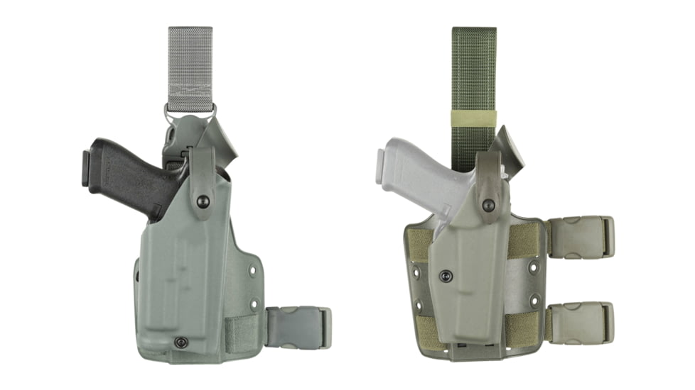 Safariland SLS Tactical Holster - OD Green, Right 6004-219-561, Foliage Green, OD Green