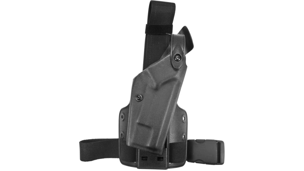 Safariland SLS Tactical Holster, Right Hand, STX Tactical Black Leg Shroud Single Strap 6004-210-121-SP10