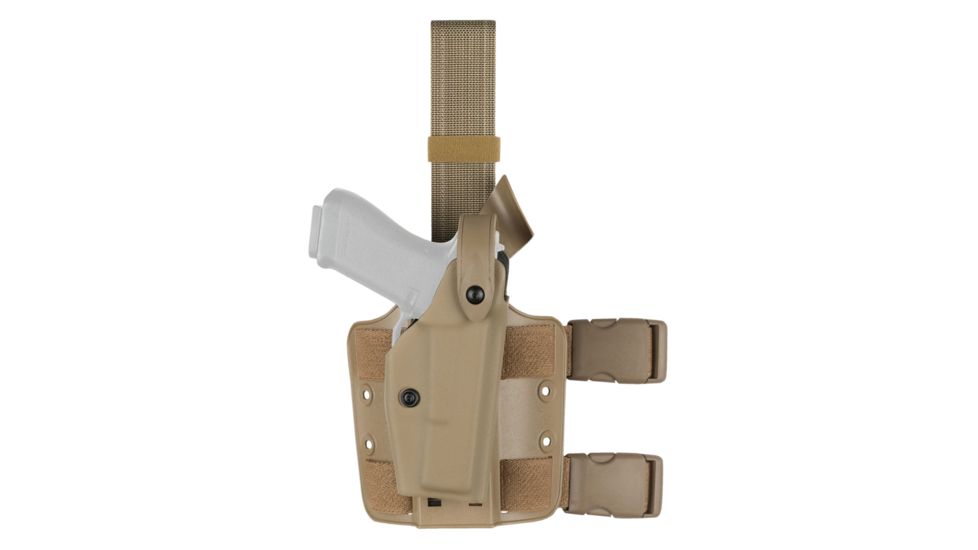 Safariland 6004 SLS Tactical Holster w/Dbl Leg Straps, Sig Sauer220/226, STX Flat Dark Earth, Left Hand, No Rails, 6004-77-552