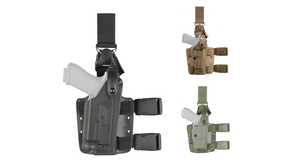 Safariland Springfield QR 6005 SLS Tactical Holster, Black, Coyote Brown, OD Green