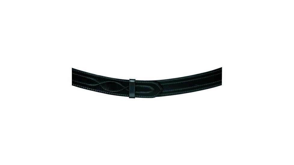 Safariland Suede Lined Contour Belt w/ Buckle, 2.25in. with Velcro, Hi Gloss Black, Size - 38 in. 872V-38-9