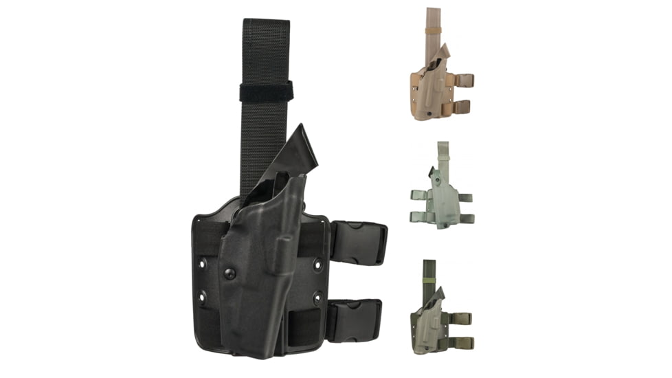 Safariland S&amp;W M&amp;P 9L 5in 6354 Thumb Safety Tactical Holster, Black, Flat Dark Earth, Foliage Green, OD Green