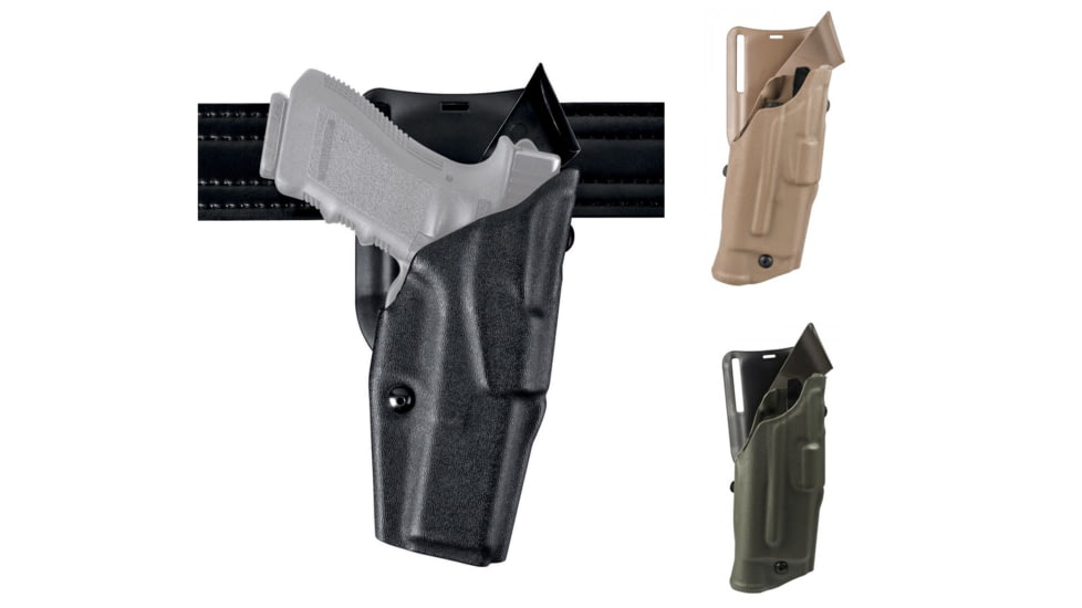 Safariland S&amp;W M&amp;P No Safety 6395 Low-Ride 1.5in. Drop Holster, Black, Coyote Brown, Foliage Green