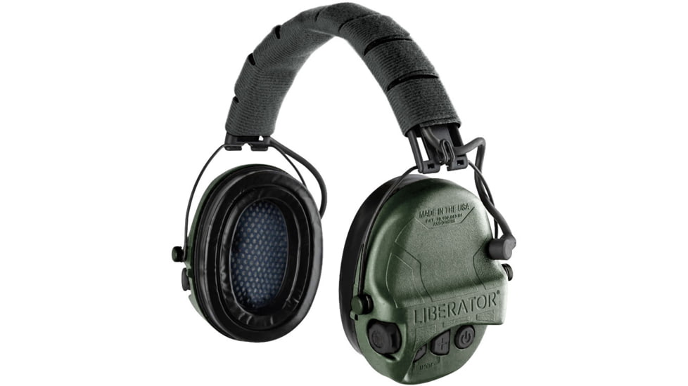Safariland - TCI Liberator Hearing Protection with Adaptive Over-the-Head Suspension, OD Green, TCI-LIBHP-2.0-OD