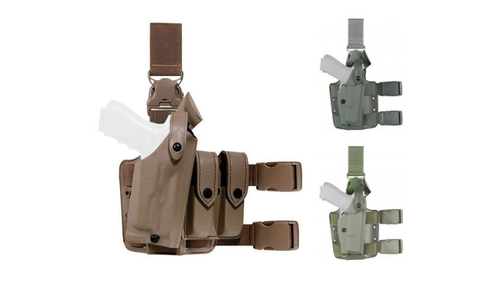Safariland Walther 6005 QR Tactical Holster, Black, Flat Dark Earth, Foliage Green, OD Green