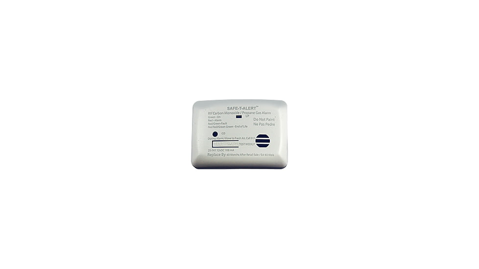 Safe-T-Alert By Mti Industries Mini Dual Lp/Co Alarm - 12V, 25 Series Surface-Mount, White, 25-741-WT