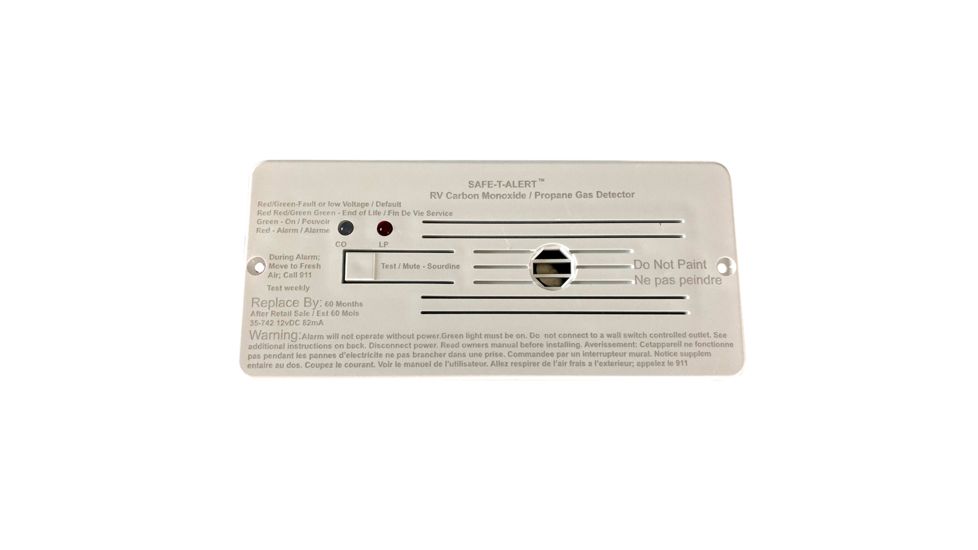 Safe-T-Alert Combo Carbon Monoxide Propane Alarms Flush Mount - White 73826