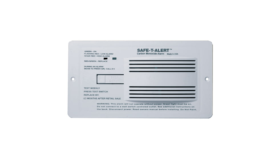 USED Safe-T-Alert Series RV Flush Mount Carbon Monoxide Alarm 65, 65-542-WHT, EDEMO1