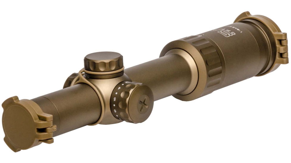 SAI Optics 1-6x24 30mm Tube Rifle Scope, FFP, BDC Reticle, 5.56 Nato, Coyote Brown, RNG16-T170-C10