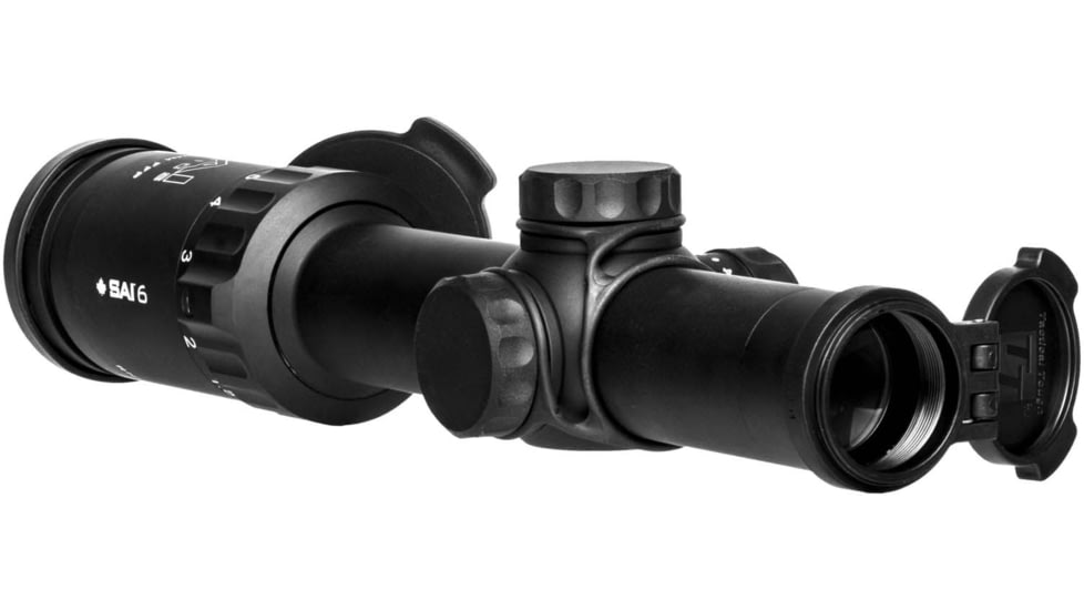SAI Optics 1-6x24 30mm Tube Rifle Scope, MIL Reticle RAF, Black, RNG16-BK22-MA1