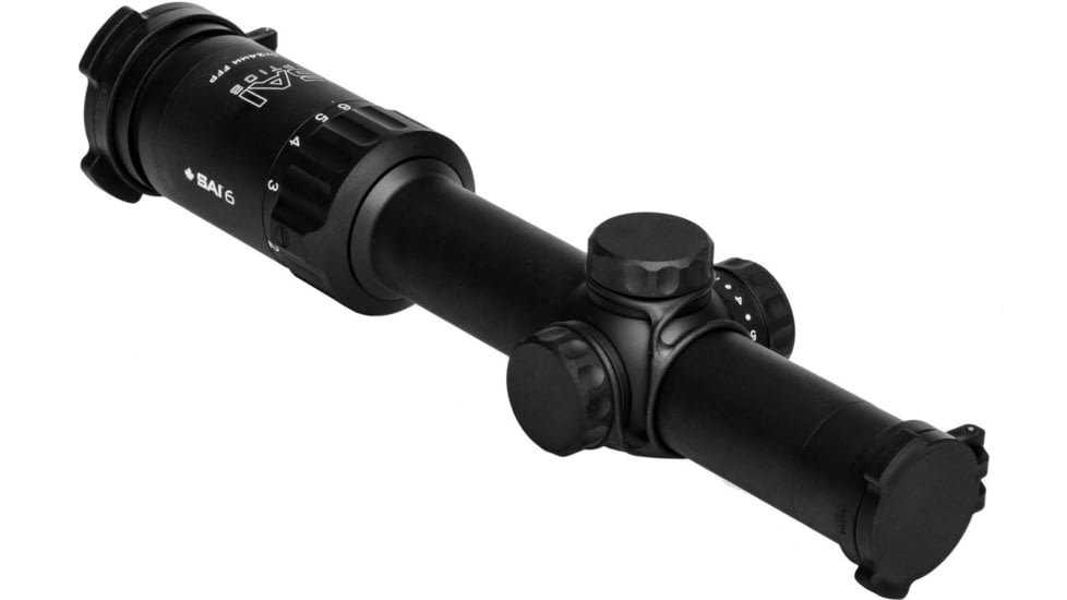 SAI Optics 1-6x24 30mm Tube Rifle Scope, MIL Reticle RAF, Black, RNG16-BK22-MA1