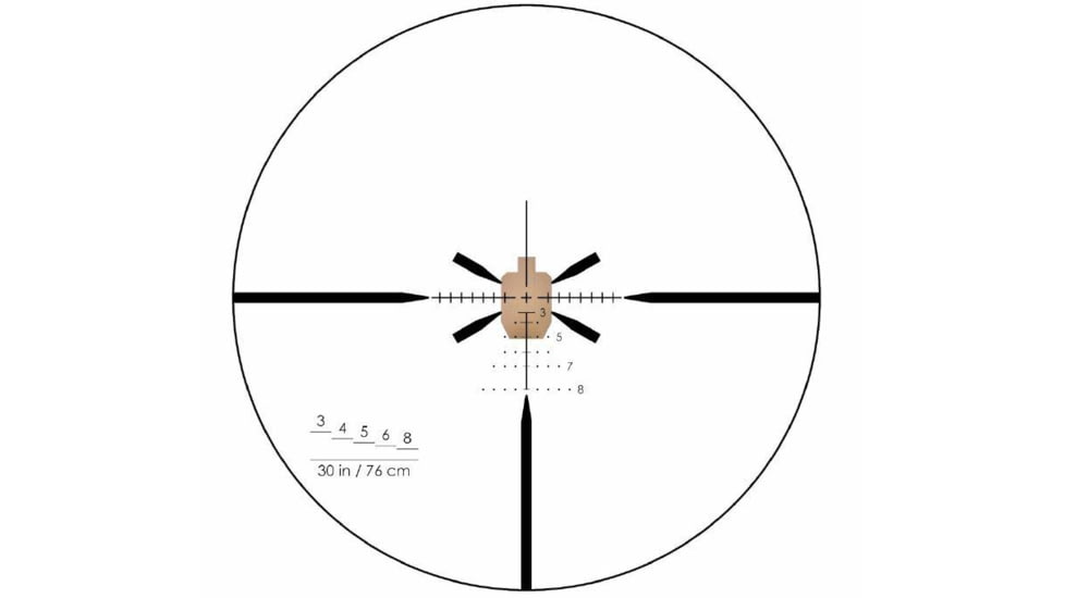 SAI Optics SAI 6 1-6x24mm Rifle Telescope w/7.62mm Ballistic Reticle, 30mm Tube, Type II Anodized, Coyote Brown, RNG16-T170-C20