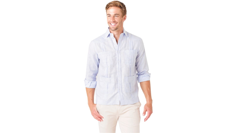 Saint Bernard Guayabera Long-Sleeve Shirt - Mens, ms-gua-long-sl-shirt