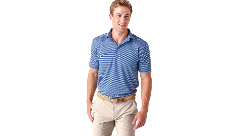 Saint Bernard MF19K17 Edward Stripe Performance Polo - Mens, ms-ed-stre-per-polo