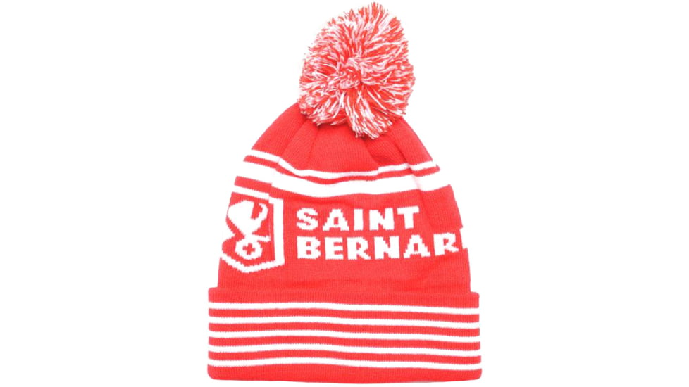 Saint Bernard Red Signature Beanie - Womens, red-snie-style-custo