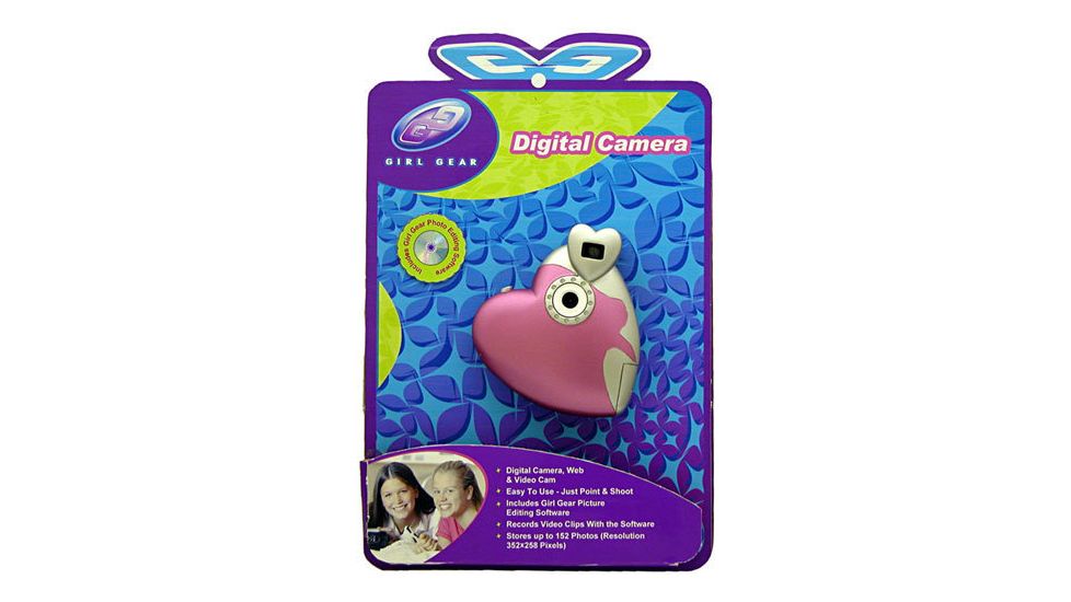 Sakar Girl Gear Digital Camera - Heart Shaped - Heart 14097 Heart