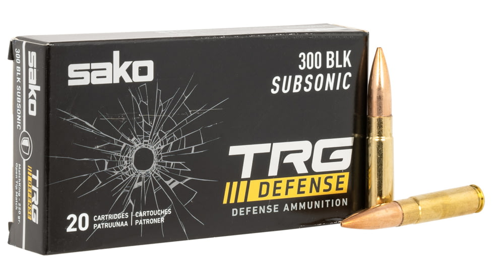 Sako MatchKing, 300 Blackout, 220 Grain, Rifle Ammo, JASTRG300BLK220B