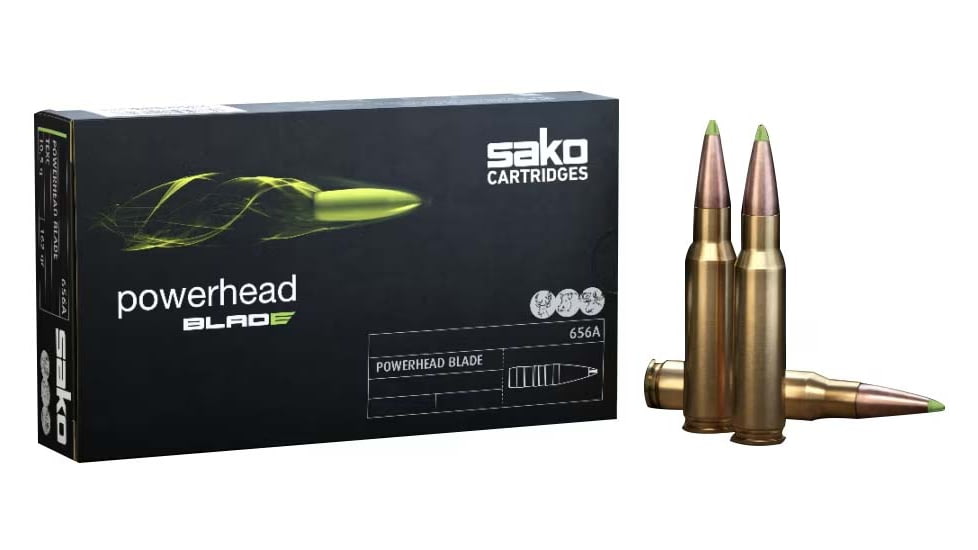 Sako Powerhead Blade .375 H&amp;H 261 Grain Brass Cased Rifle Ammunition