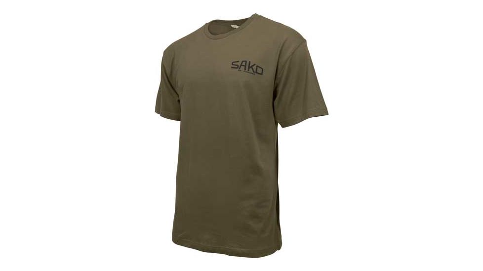 Sako T-shirt W/old Skool Logo Medium Army Green