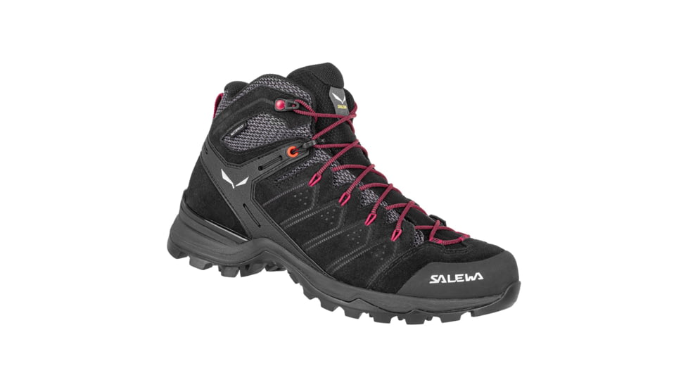 Salewa Alp Mate Mid WP Hiking Boots - Womens, Black Out/Virtual Pink, 9.5, 00-0000061385-998-9.5