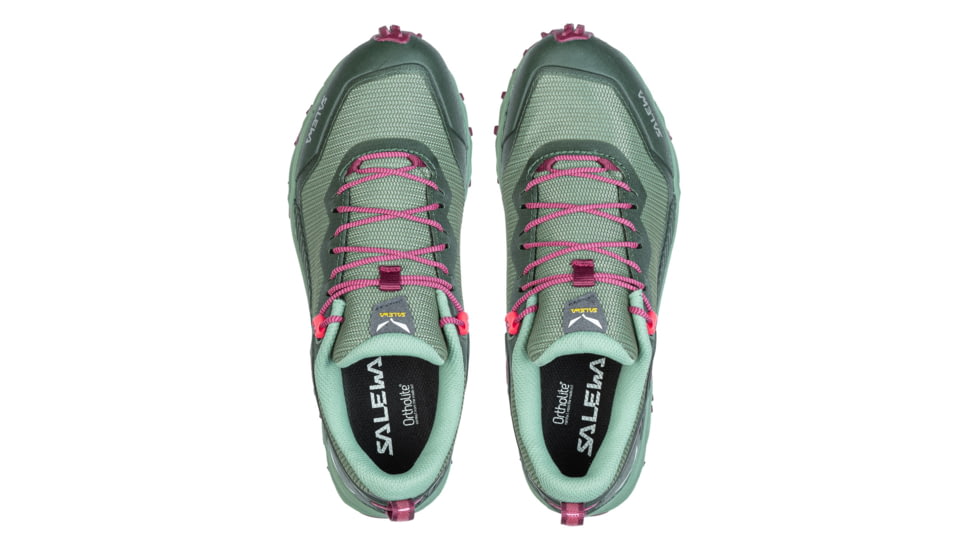 Salewa Ultra Train 3 Hiking Shoes - Womens, Duck Green/Rhododendon, 9, 00-0000061389-5085-9