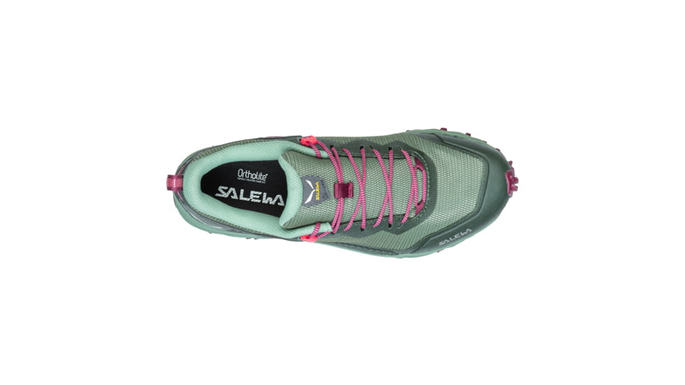 Salewa Ultra Train 3 Hiking Shoes - Womens, Duck Green/Rhododendon, 9, 00-0000061389-5085-9