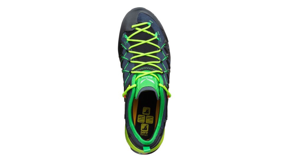 Salewa Wildfire Edge Climbing Shoes - Mens, Ombre Blue/Fluo Yellow, 13, 00-0000061346-3840-13
