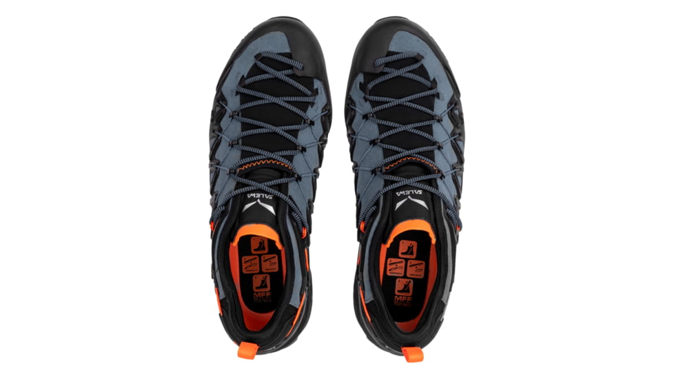 Salewa Wildfire Edge Climbing Shoes - Mens, Premium Navy/Fluo Yellow, 14, 00-0000061346-3988-14