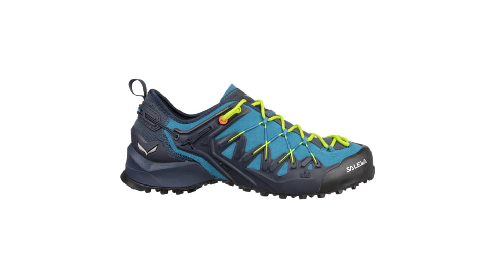 Salewa Wildfire Edge Climbing Shoes - Mens, Premium Navy/Fluo Yellow, 9, 00-0000061346-3988-9