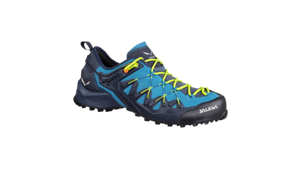 Salewa Wildfire Edge Climbing Shoes - Mens, Premium Navy/Fluo Yellow, 9, 00-0000061346-3988-9
