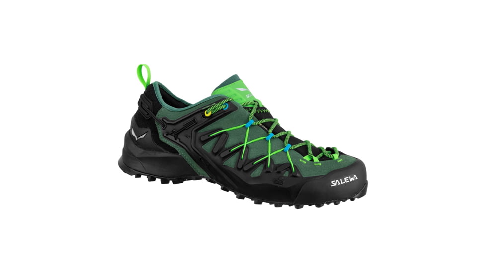 Salewa Wildfire Edge GTX Climbing Shoes - Mens, Myrtle/Fluo Green, 8, 00-0000061375-5949-8