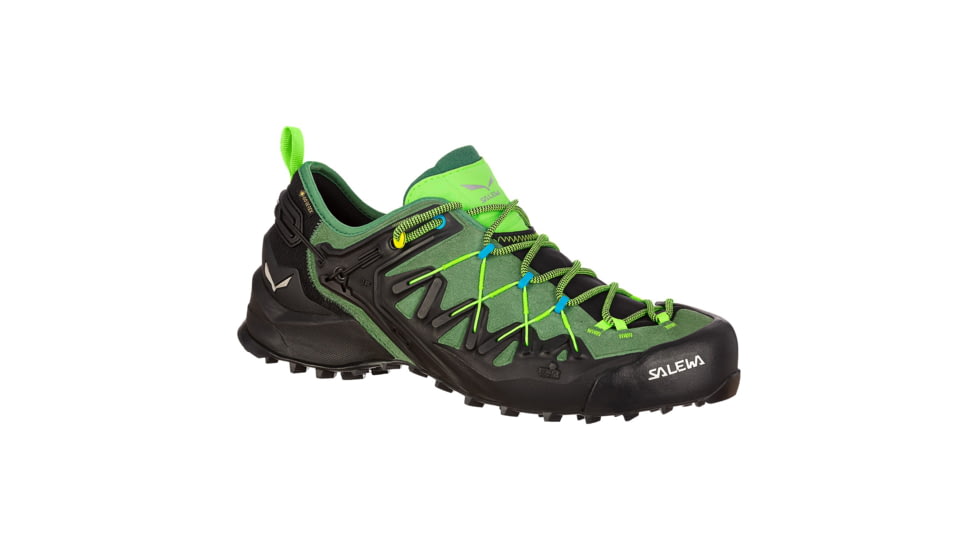 Salewa Wildfire Edge GTX Climbing Shoes - Mens, Myrtle/Fluo Green, 8, 00-0000061375-5949-8