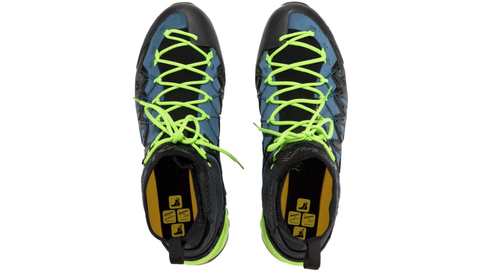 Salewa Wildfire Edge Mid GTX Climbing Shoes - Mens, Poseidon/Cactus, 7, 00-0000061350-8971-7