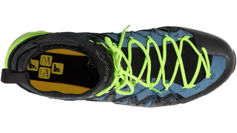 Salewa Wildfire Edge Mid GTX Climbing Shoes - Mens, Poseidon/Cactus, 7, 00-0000061350-8971-7