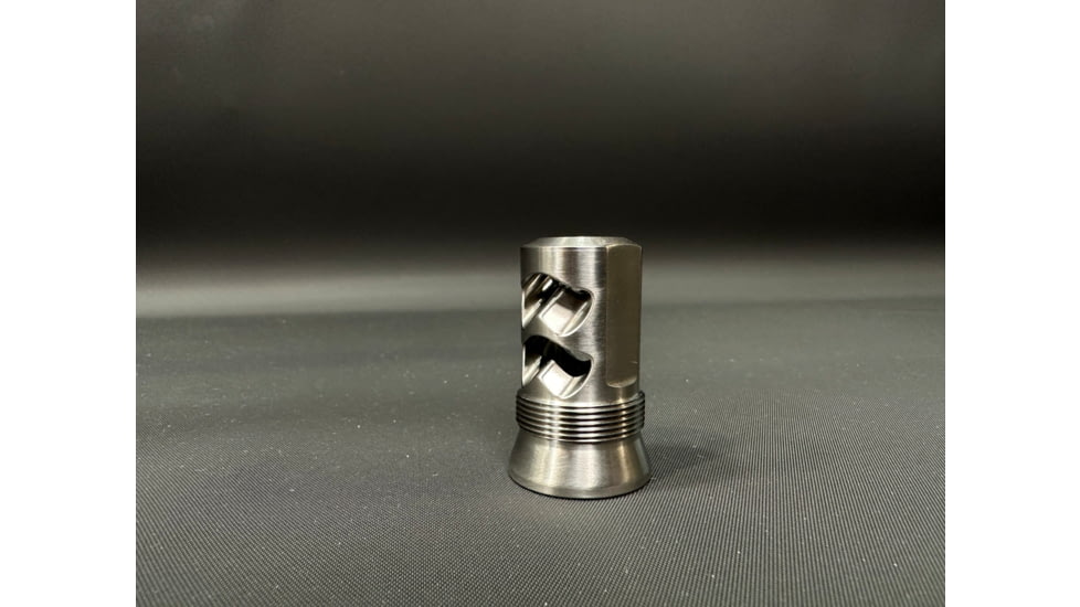 Salmon River Solutions CB/Banish Gold Muzzle Brake, .30 Cal, 1/2x28, Titanium, 1141