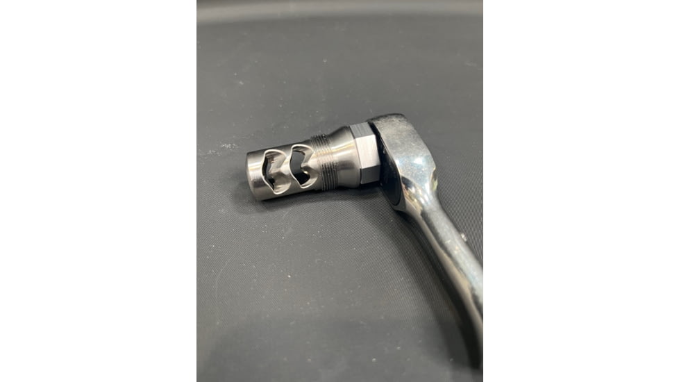 Salmon River Solutions CB/Banish Gold Muzzle Brake, .30 Cal, 1/2x28, Titanium, 1141