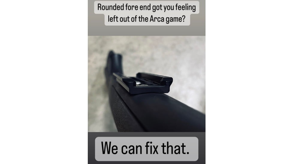 Salmon River Solutions SRS 4in Arca Rail, Black, 1114