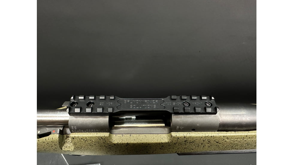 Salmon River Solutions SRS Model 700 Scope Rail, Short, 0 MOA, Black, 1135