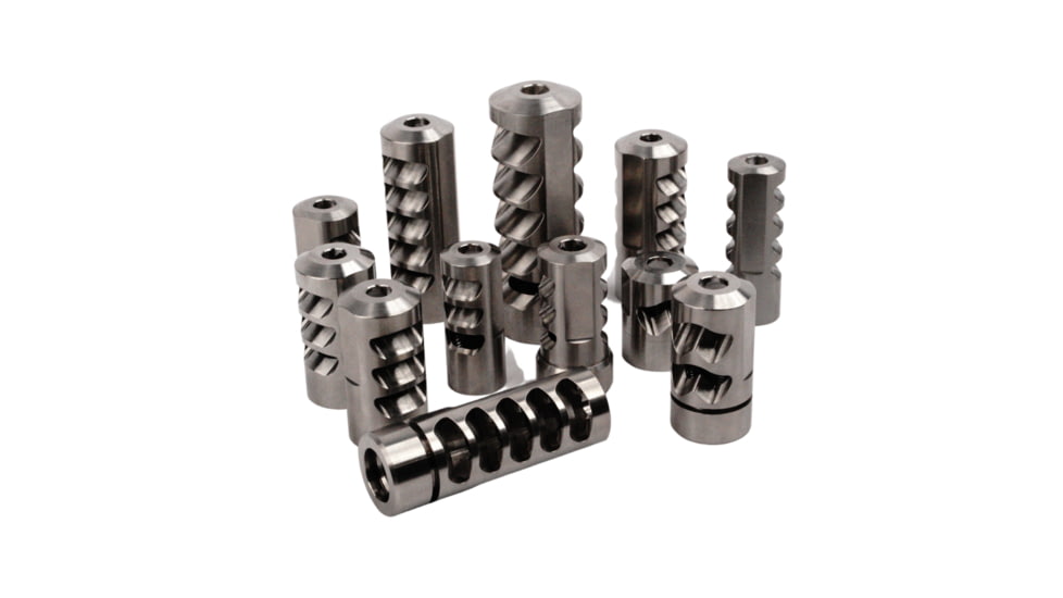 Salmon River Solutions Srs Ti Pro 2 ST .990 Muzzle Brake, 5/8x24, Titanium, 1128