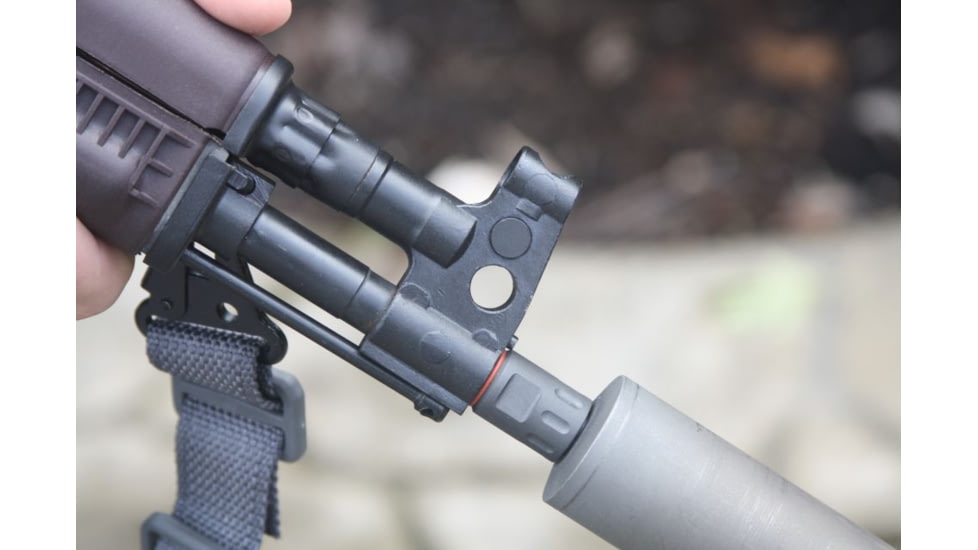 Samson 1/2x28 14-1LH Thread Adapter for 9mm AK, Black, 04-06048-12